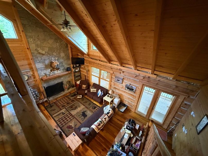 049 view from loft area looking down into the  living room