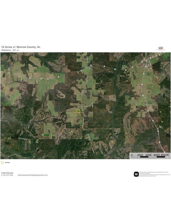 Aerial #3 Approx. 10 Acres Monroe County, AL