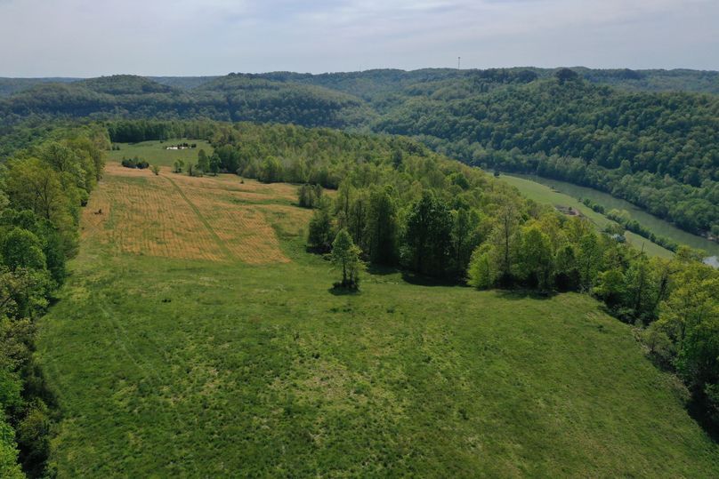 035 aerial drone shot from the northwest corner of the property looking east