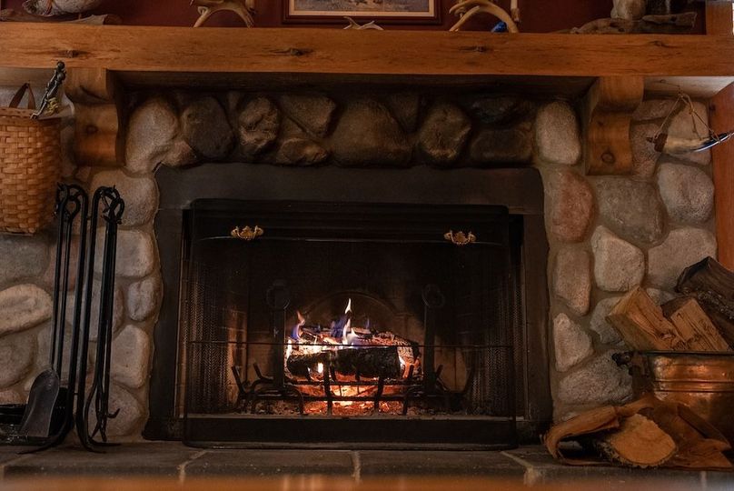 Stone Fireplace