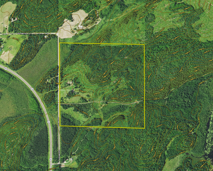 4978 Old Highway 53 hybrid map