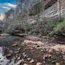 001 picturesque rock faces and rushing waters of Lower Laurel Creek