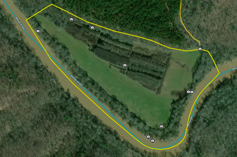 Elbert county 43.97 acres map