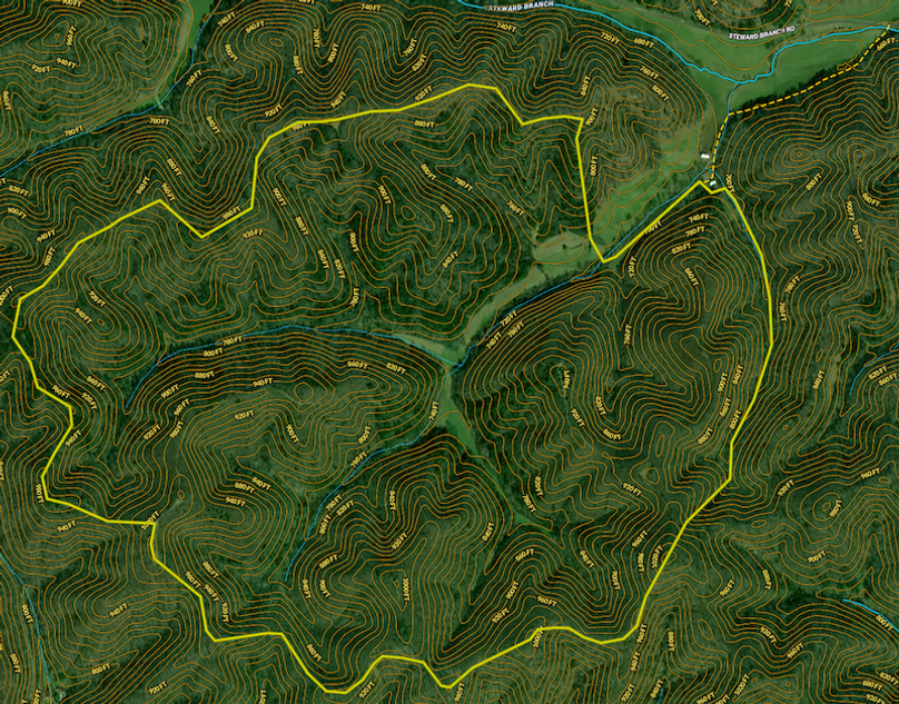 073 map overview with contours