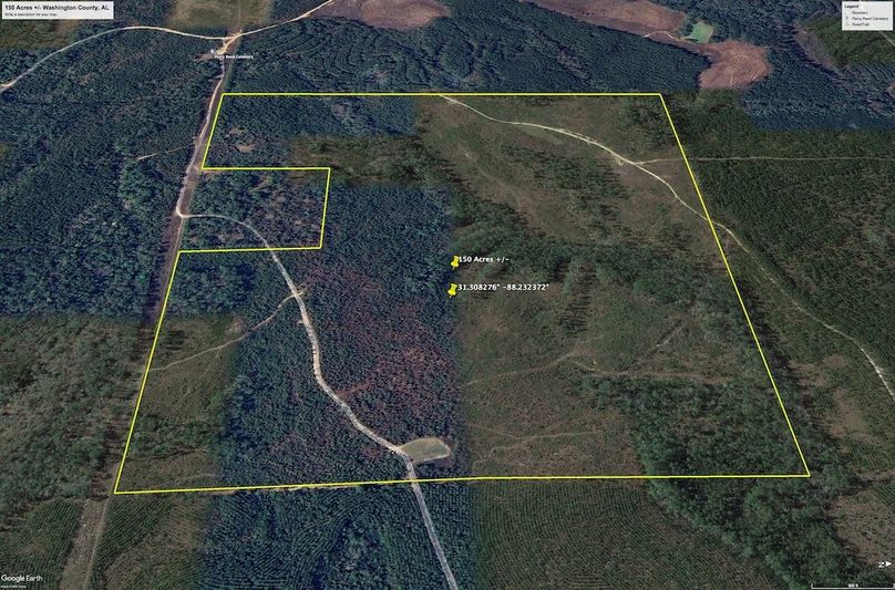 Aerial #5 Approx. 150 Acres Washington County, AL