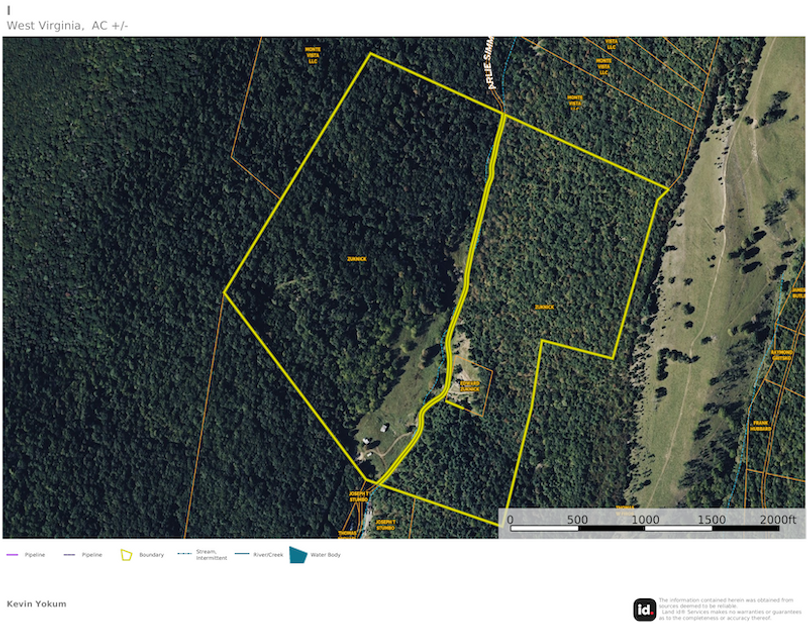 Pendleton Co WV 140 Ziknick map 1 site