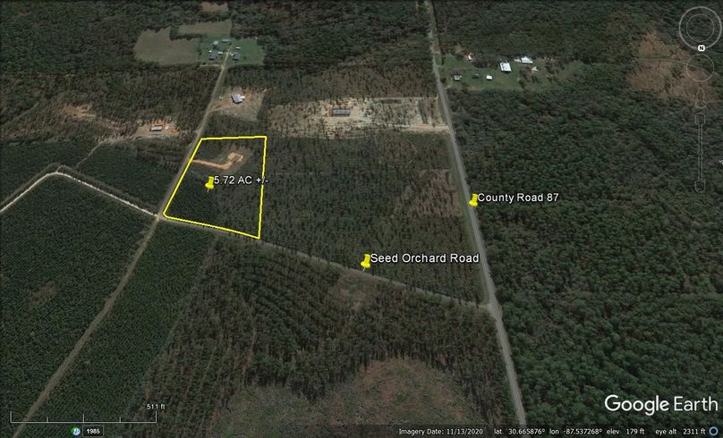 Aerial #4 Approx. 5.72 Acres Baldwin County, AL