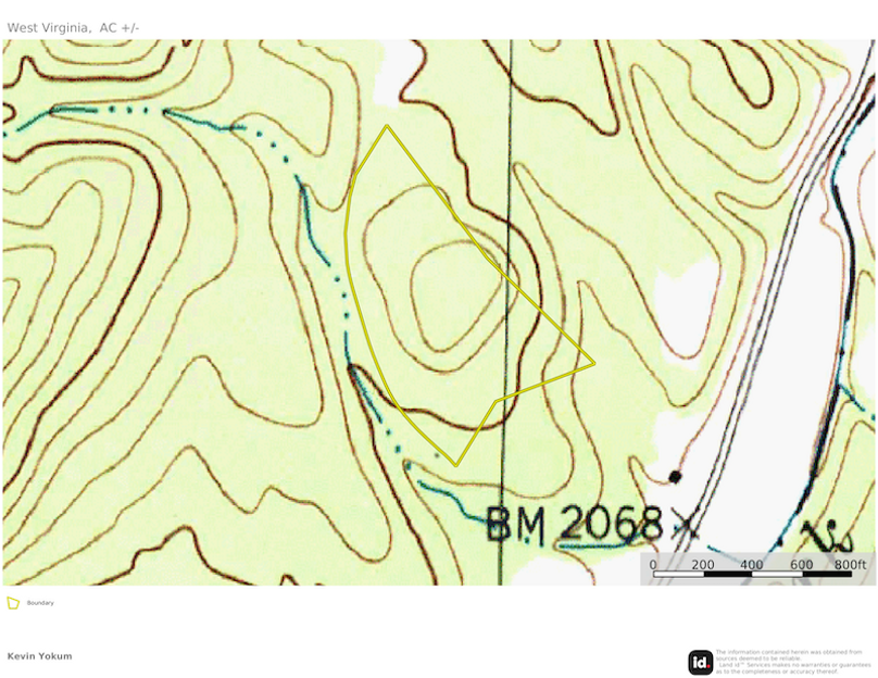 Pend Co WV 12.86 Shaffer map 2 topo