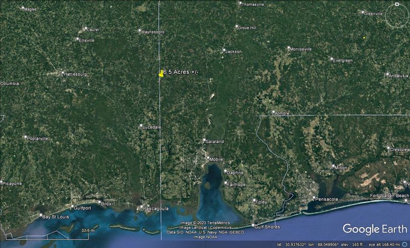 Aerial #8 Approx. 6.5 Acres Washington County, AL