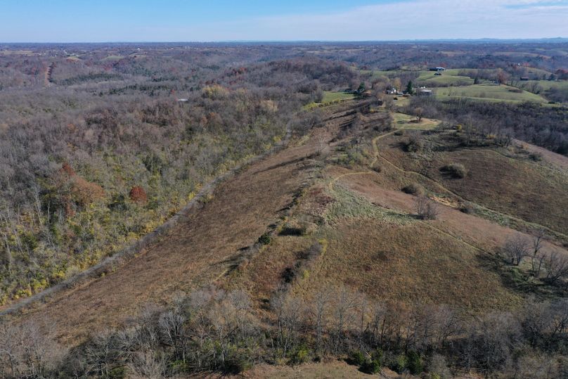 016 aerial drone shot from the north boundary looking south across the property