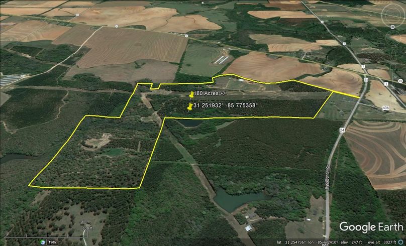 Aerial #4 Approx. 180 Acres Dale County, AL