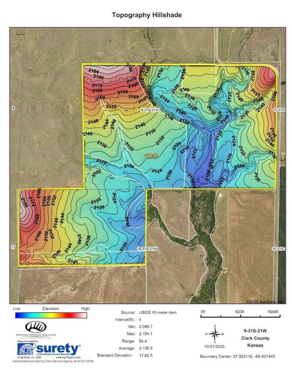 Clark 336.7 Hillshade