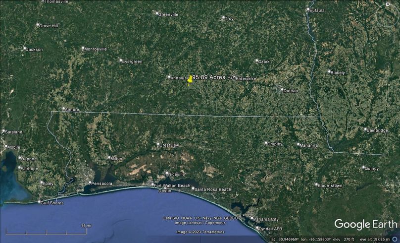 Aerial #7 Approx. 95.89 Acres Covington County, AL
