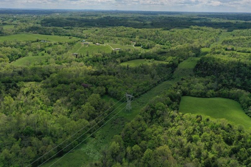 029 aerial drone shot from the northwest boundary looking east