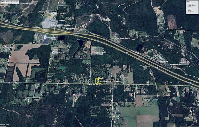 Aerial #1 Approx. 2 Acres Baldwin County, AL