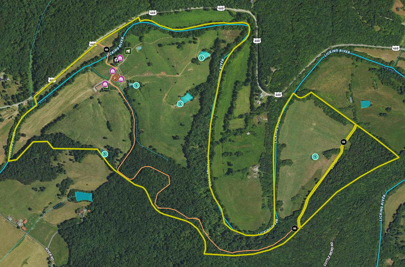 061 Morgan 287 Land ID map zoomed in with improvements and water features