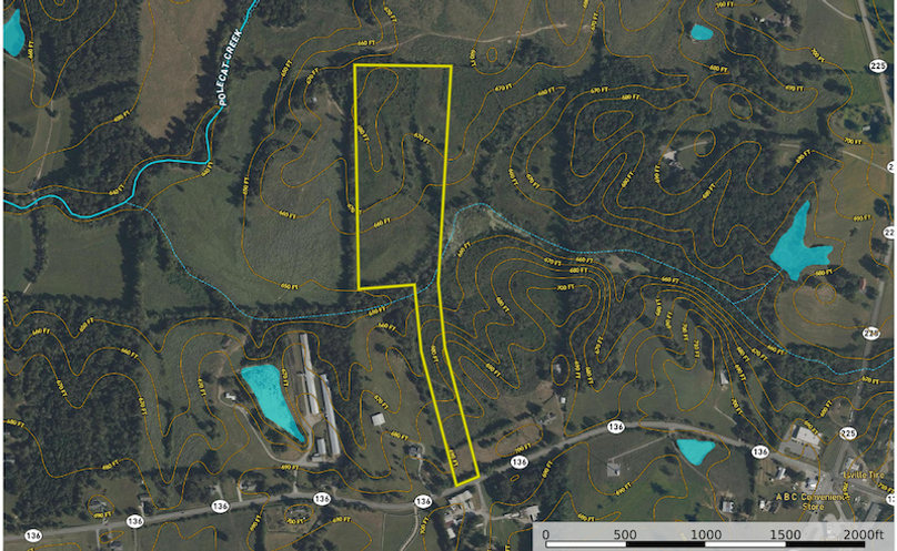 Contour Map - Gordon 21.26 Ac.