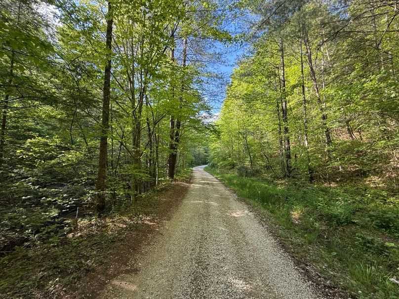 008 the country gravel road leading along the west boundary