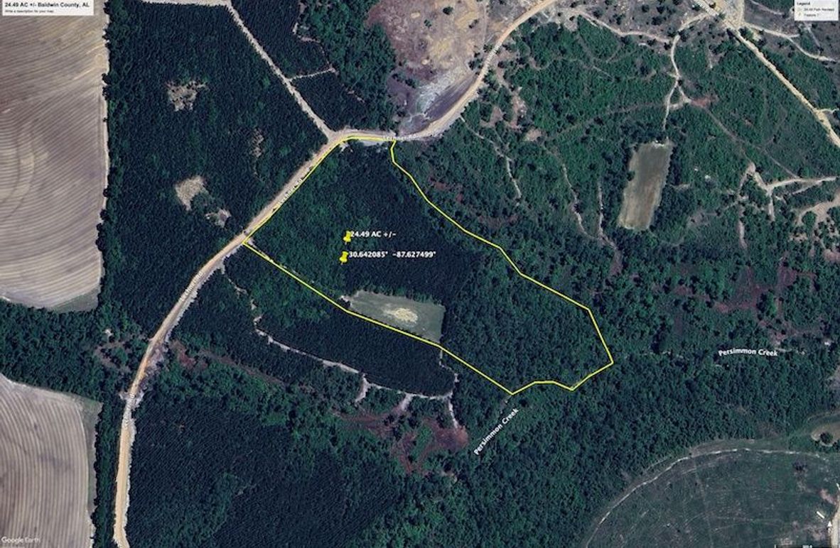 Aerial #1 Approx. 24.49 Acres Baldwin County, AL