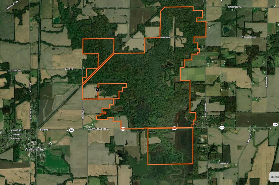 65 showing surrounding USA land