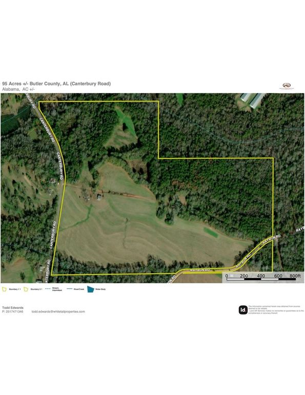 Aerial #1 Approx. 95 Acres Butler County, AL