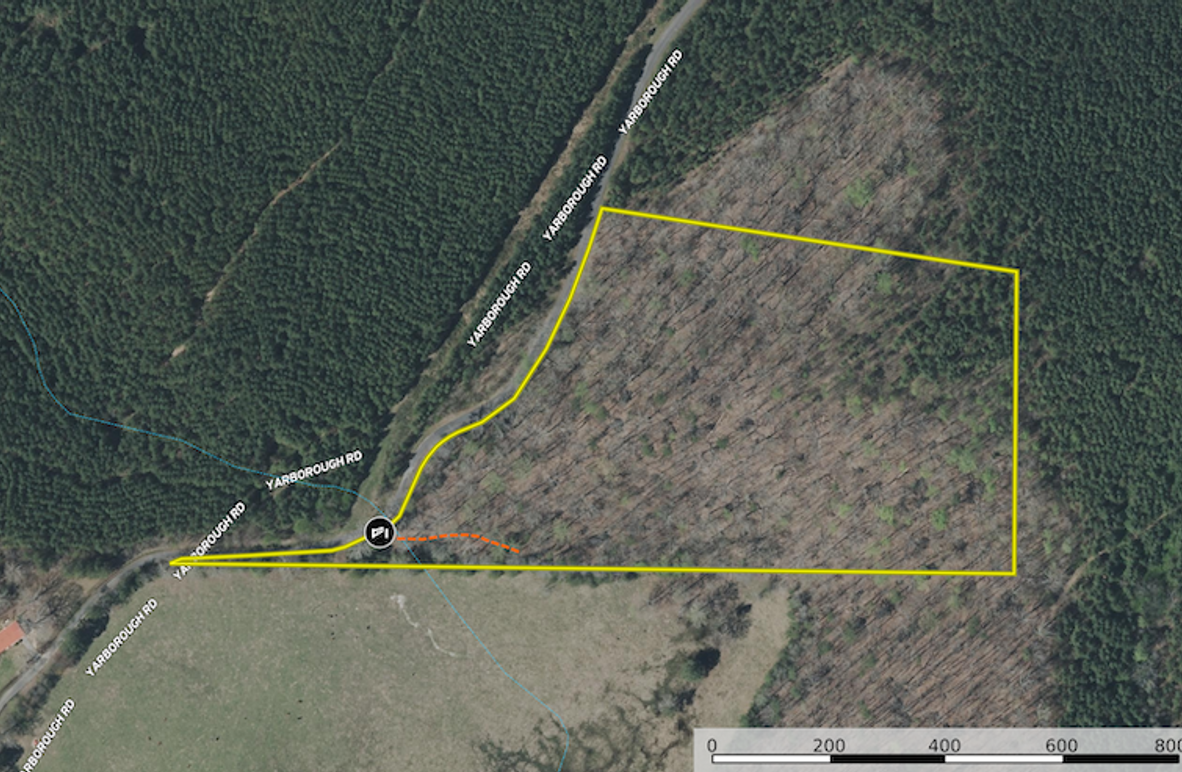 Aerial Map - Chattooga 12.27 Ac.