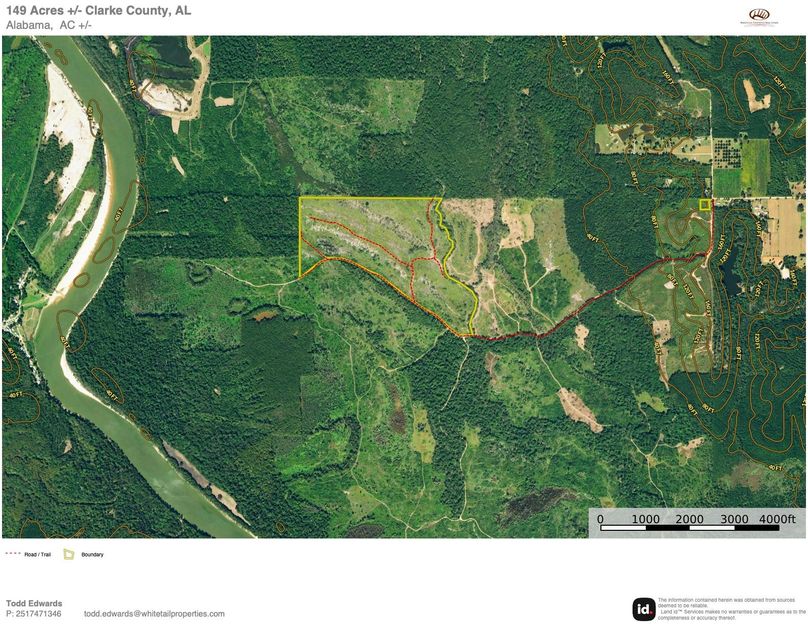New Aerial #2 Approx. 149 Acres Clarke County, AL copy