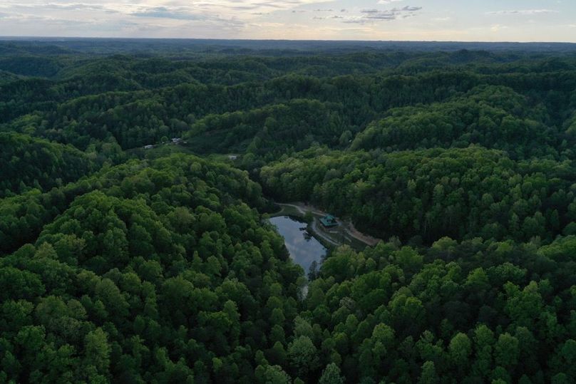 022 aerial drone shot from the southeast boundary looking to the west