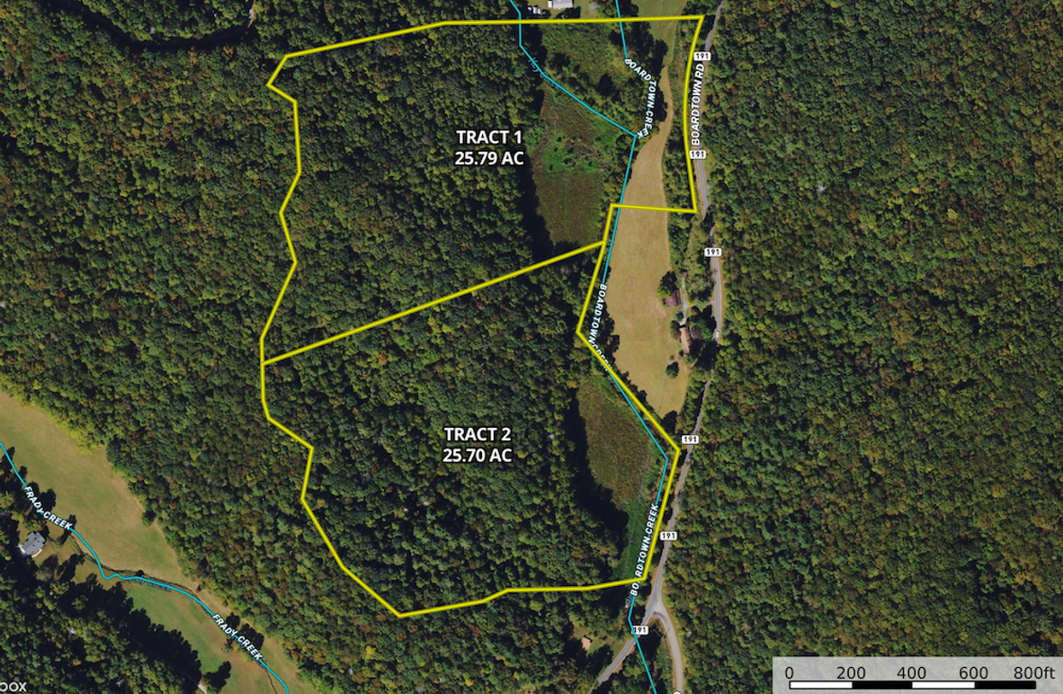 Aerial Map Tracts 1_2- Gilmer GA