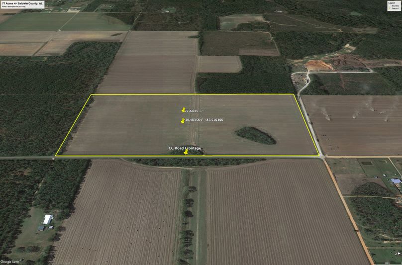 Aerial #3 Approx. 77 Acres Baldwin County, AL