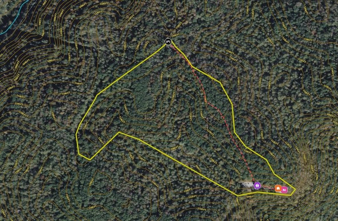 076 Estill 37 Land ID map zoomed in with contour lines