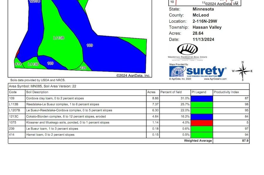 Tillable Soils Map