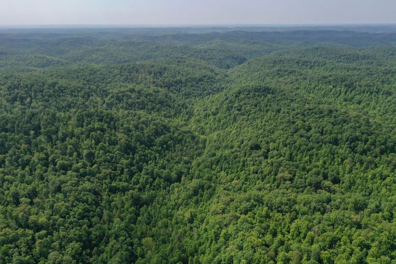 014 mid altitude aerial drone shot from the northeast boundary looking south down the valley