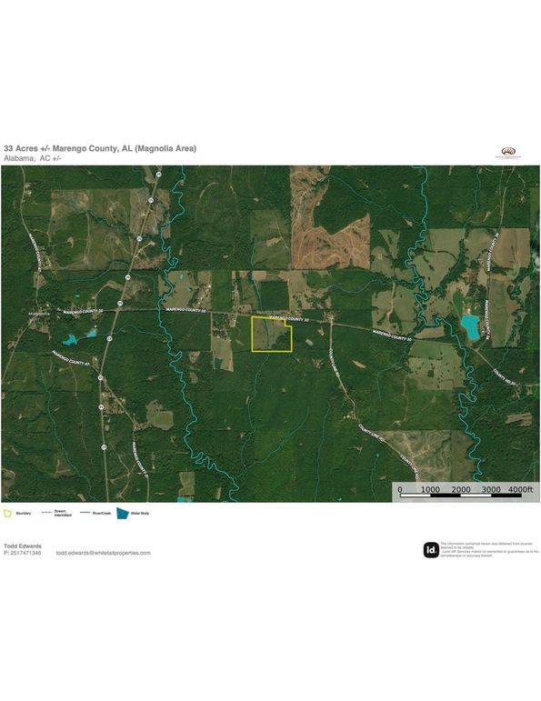 Aerial #2 Approx. 33 Acres Marengo County, AL