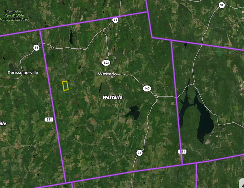 Albany co 74.4 Rollins Town map