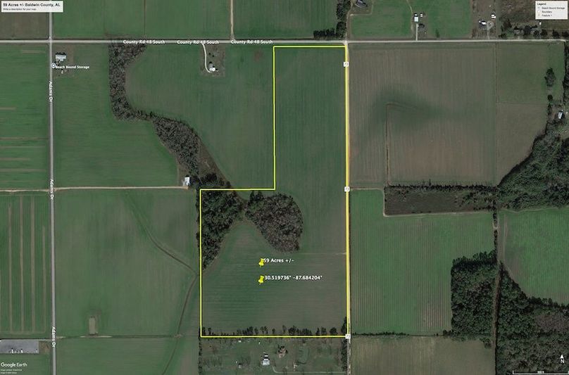 Aerial #1 Approx. 59 Acres Baldwin County, AL