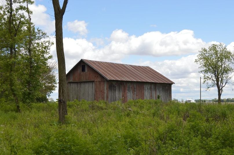 Rear view of barn