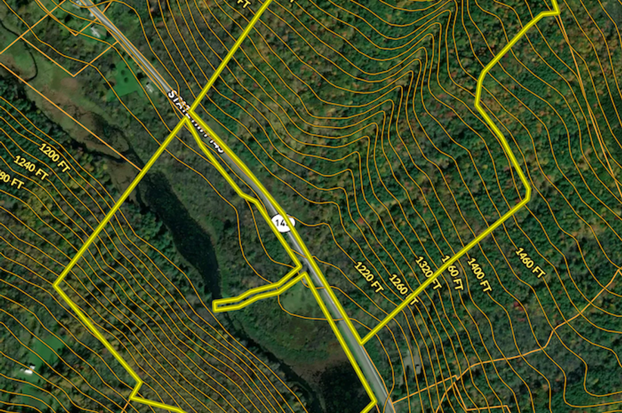 Schoharie Co 128 Caputo contour lines
