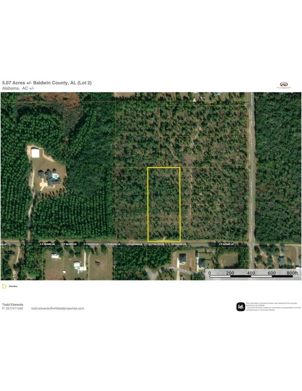 Aerial #2 Approx. 5.07 Acres Baldwin County, AL
