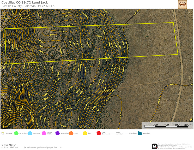 Costilla, CO 39.72 Land Jack LLC Topo