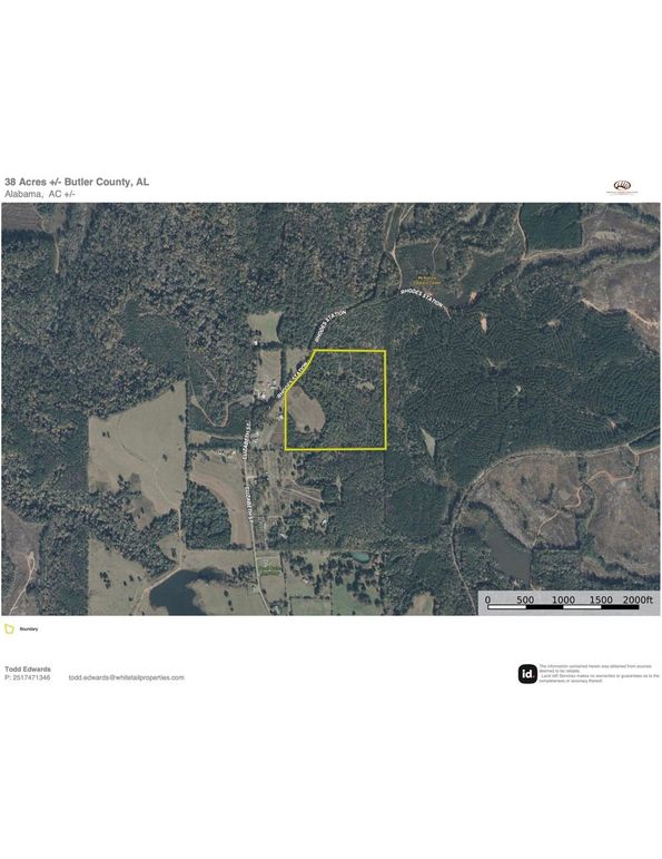 Aerial #2 Approx. 38 Acres Butler County, AL