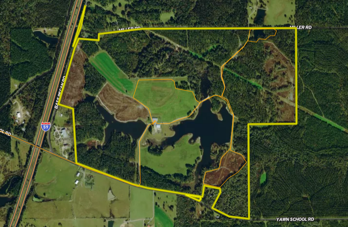 Aerial Boundary on 566 Lamar co.