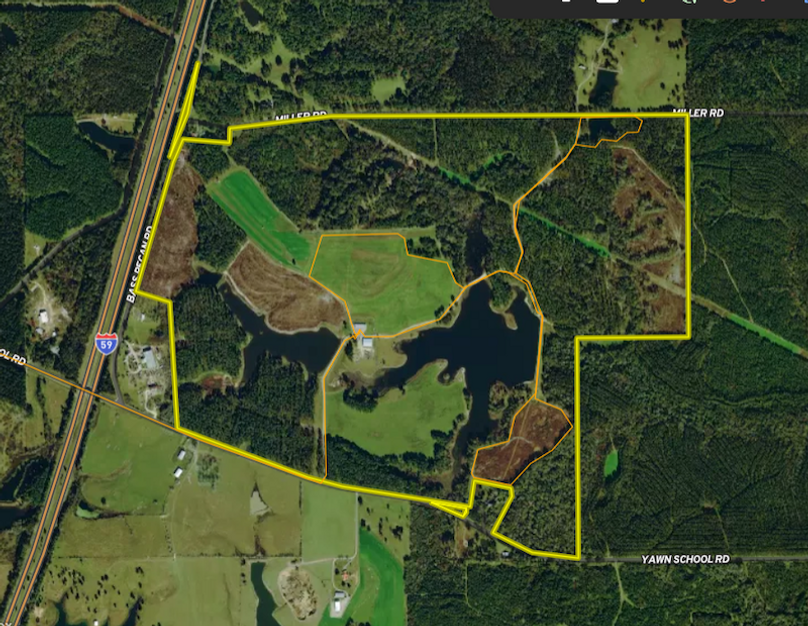 Aerial Boundary on 566 Lamar co.