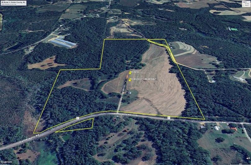 Aerial #3 Approx. 95 Acres Butler County, AL
