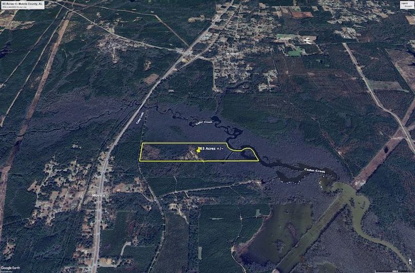 Aerial #2 Approx. 63 Acres Mobile County, AL