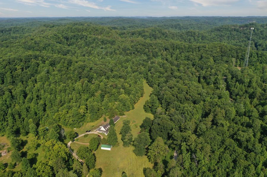 002 mid altitude aerial drone shot from the east boundary looking west