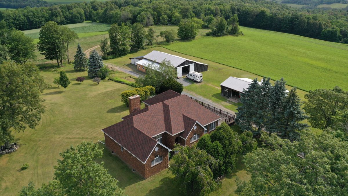 Home With Acreage, Views, Tillable Land & Barns Whitetail Properties