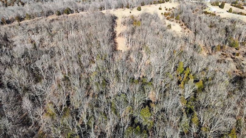 021 aerial drone shot from the middle of the property looking north