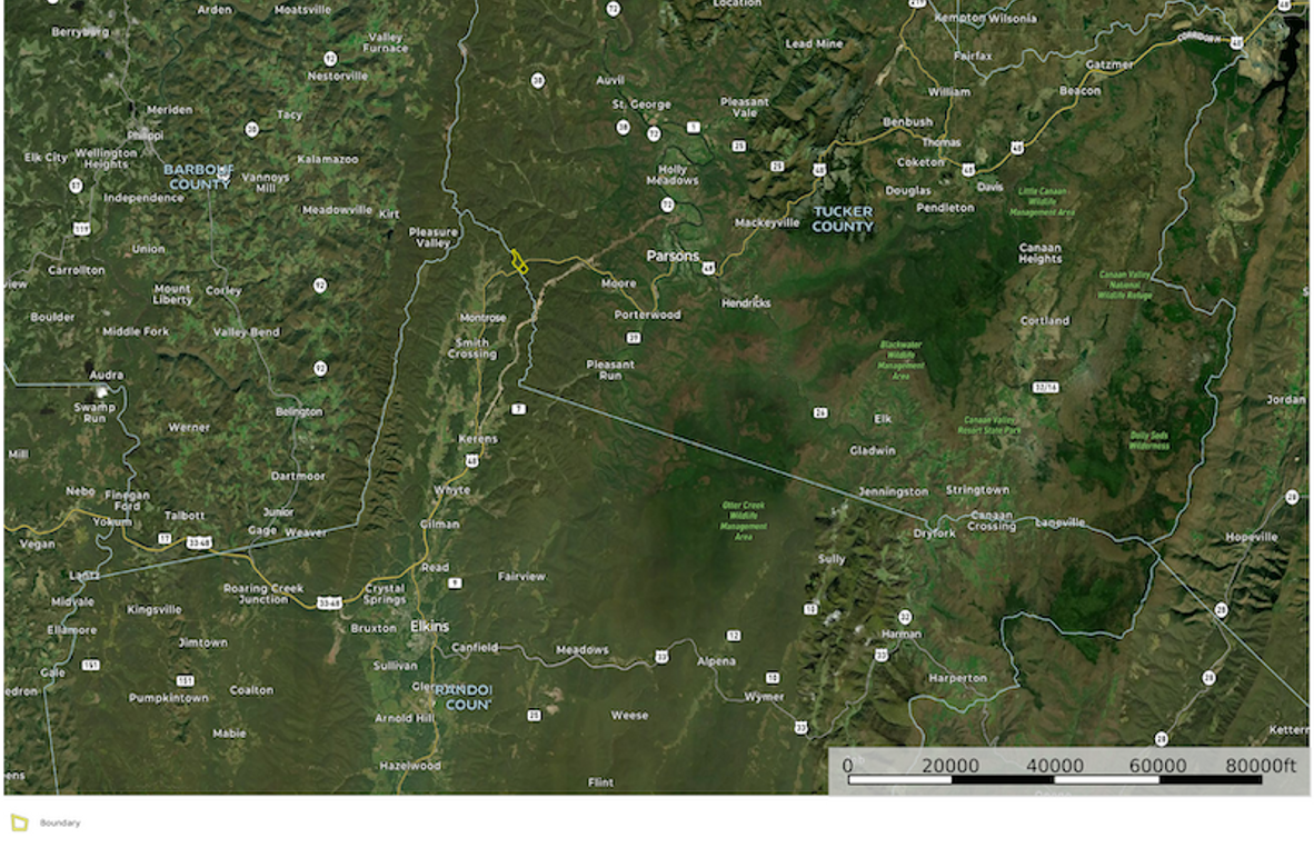 tucker co wv 103 Burnside map 3 area overview