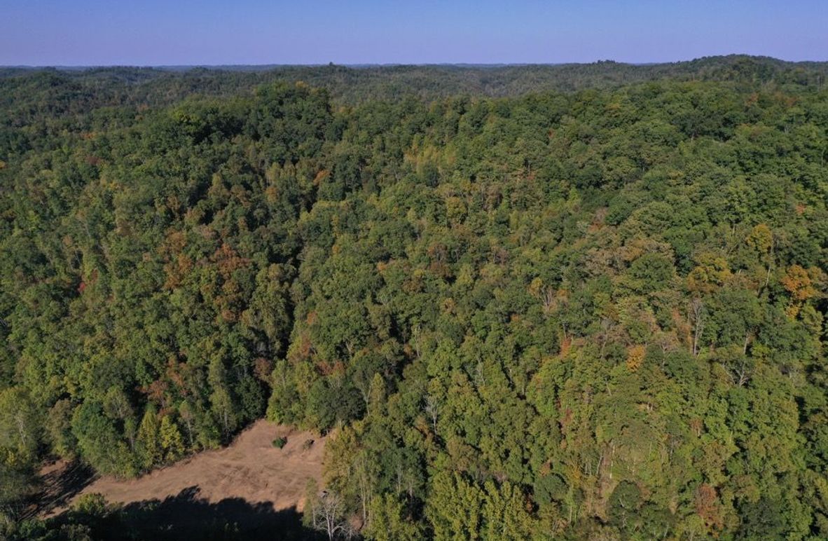 005 aerial drone shot from the southwest boundary looking northeast